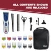 Wahl Color Pro Cordless Rechargeable Hair Clipper & Trimmer – Easy Color-Coded Guide Combs - for Men, Women, & Children – Model 9649P