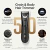 71MpsjEz9EL._AC_SL1500_.jpg MANSCAPED® The Lawn Mower® 5.0 Ultra Groin & Body Hair Trimmer – Dual-Head SkinSafe® Trimmer & Foil Blades, Waterproof Wet/Dry Groomer, USB-C Rechargeable with Travel Case, Men’s Ball Shaver, Black