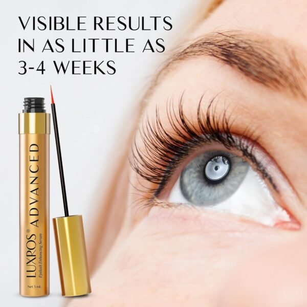 Eyelash Growth Serum 5 mL: Get Thick, Strong Lashes in Just 3-4 Weeks with Our Plant-Based Eyelash Growth Serum - No Parabens - Made in USA