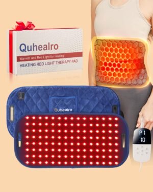 120LED Red Light Therapy for Body Heating Pad Belt, FSA/HSA Eligible 660nm & 850nm Red Light Near Infrared Heated Therapy Wrap for Lower Back Legs Arms, Mothers Day Gifts, Birthday Gifts