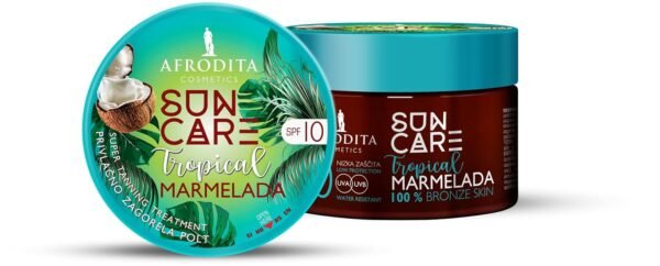 SUN CARE Marmelada TROPICAL F10 SPF10 VEGAN Fast Tanning Jam Bronze skin 6.76 FL Oz/ 200ml