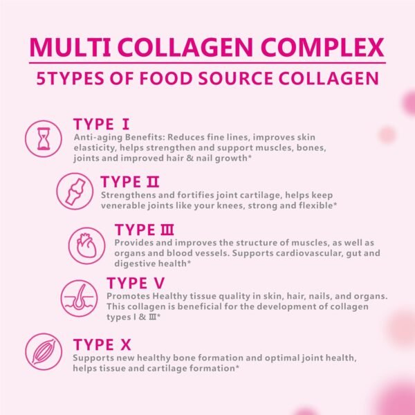Collagen Peptides Capsule，Naturally Sourced Hydrolyzed Collagen with prebiotic & Cranberry Extract - Hair, Skin, Nail, Joint, Digestive Health & Immune Support, Non-GMO, 100 Capsule.