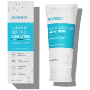 71NGyoyz7UL._SL1500_.jpg Butt Acne Clearing Treatment Cream: Clears & Prevents Breakouts Fast – Gentle Body & Back Lotion for Clogged Pores, Folliculitis & Bumps, 2% Salicylic Acid & Niacinamide, Ideal for Women, Men & Teens