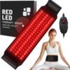 Red Light Therapy for Body:5 Light Levels Infrared Light Heat Therapy Belt Wrap for Back/Waist/Muscle/Pain Relief 660nm & 850nm Led Beads Red Light Therapy Device with Timer