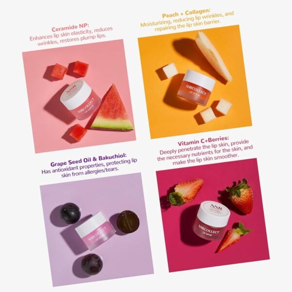 71NYvt6eBFL._SL1500_.jpg Lip Scrub & Lip Mask - Overnight Treatment Lip Care Kits with 2 Lip Exfoliator & 2 Sleeping Lip Balm, Intense Hydration Lip Set for Dry Chapped Cracked Lips, Exfoliate & Moisturize (4 Pack)