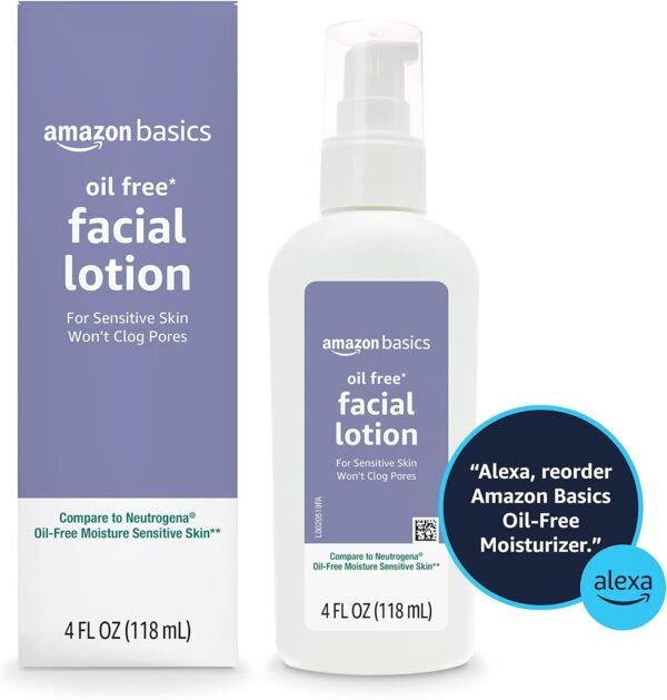 71NZy06nVqL._AC_SL1500_.jpg Amazon Basics Oil-free Facial Moisturizer for Sensitive Skin, Fragrance Free, 4 Fluid Ounce (Previously Solimo)