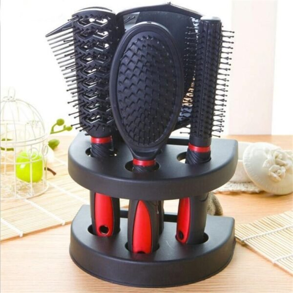 71NgSsTAvRL._SL1000_.jpg Set of 5 Hair Combs Set Professional Salon Hair Cutting Brushes Sets Salon Hairdressing Styling Tool Mirror And Holder Stand Set Dressing Comb Kits for