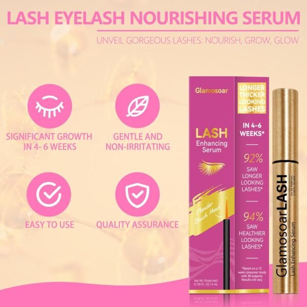 71Nt6CxGXfL._SL1500_.jpg Glamosoar Eyelash Growth Serum Lash Boost & Enhancing Serum - Get Fuller,Longer & Stronger Lashes - 4 mL