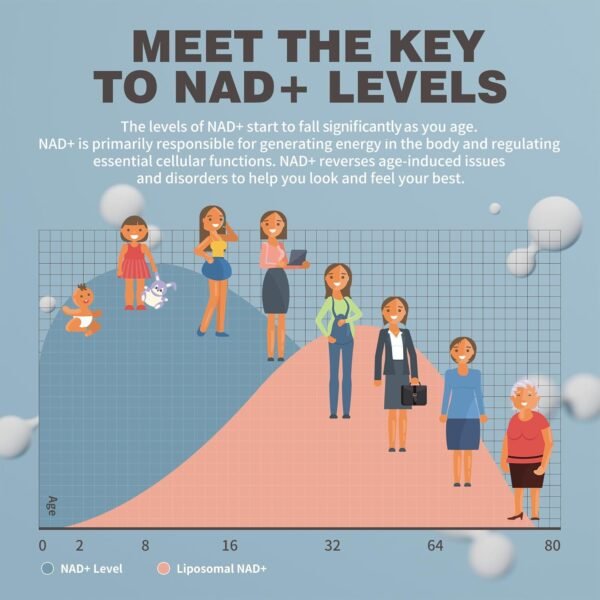 NAD Gummies Sugar Free, NAD+ Supplement with Liposomal Nicotinamide Riboside, Resveratrol, Quercetin, NAD Supplement for Anti-Aging, Energy, Cellular Health, Blueberry Flavor, 60 Gummies