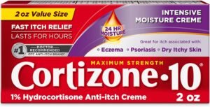 71O-M2pU8L._AC_SL1500_.jpg Cortizone 10 Maximum Strength Intensive Moisture Anti-Itch Cream, 1% Hydrocortisone, 2 oz.