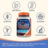 Doctor's Recipes Multi Collagen Peptides with Golden Turmeric, Vitamin C, Biotin, Hyaluronic Acid & Black Pepper, Collagen Supplements for Skin, Hair, Nail, Collagen for Women and Men, 90 Caps