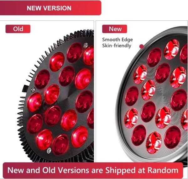 Wolezek Red Light Therapy Lamp with Lamp Holder, 660nm Red and 850nm Near Infrared Combo Wavelength LED Red Light Bulb, Light Therapy Device for Face and Body, Aluminium Shell, E27/E26 Standard