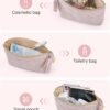 71OEe1pmH5L._AC_SL1500_.jpg BAGSMART Small Cosmetic Bag, Elegant Roomy Makeup Bags,lipstick pouch,Zipper Pouch,Great Gifts for Women,Travel Waterproof Toiletry Bag Accessories Organizer Gifts (Pink-1 pcs)