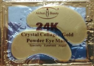 AICHUN BEAUTY 24K Gold Powder Gel Collagen Eye Mask Masks Sheet Patch Anti Ageing Remove Bags Dark Circles Puffiness Anti Wrinkle Moisturizing Hydrating Remove Blemishes Blackheads (30 pairs)