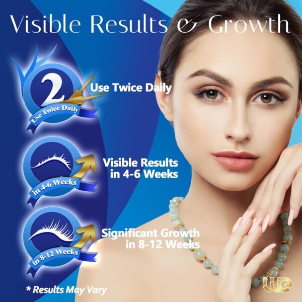 Advanced Eyelash Growth Serum for Lash: Premium Lash Enhancer for Natural Thicker and Longer Lashes – Booster for Enhanced Eyelash Thicknes 3Ml (Deepsea Blue)