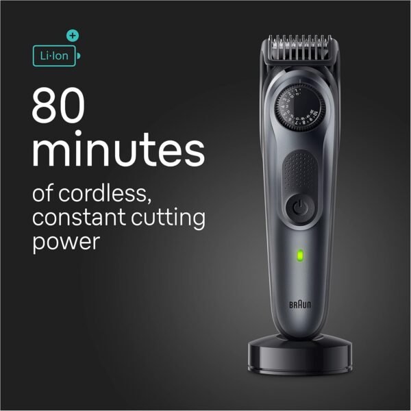 Braun All-in-One Style Kit Series 5 5471, 8-in-1 Trimmer for Men with Beard Trimmer, Body Trimmer for Manscaping, Hair Clippers & More, Ultra-Sharp Blade, 40 Length Settings, Waterproof
