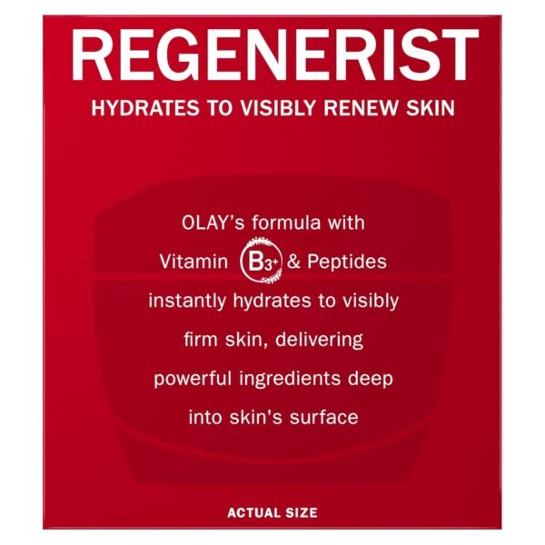 Olay Face Moisturizer, Regenerist Micro-Sculpting Cream for Women, Fragrance-Free - Hydrating, Anti-Aging, Anti-Wrinkle, Firming Skin Care - Hyaluronic Acid, Niacinamide, Amino Peptides, 1.7 Oz