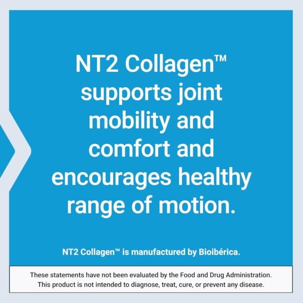 71OY2yIzNeL._AC_SL1500_.jpg Life Extension NT2 Collagen™, Joint Health Supplement for Joint Comfort & Mobility, Gluten-Free, Non-GMO, 1 Daily, 60 Small Capsules