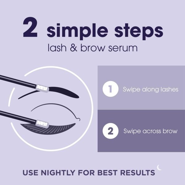 LUMIFY Eye Illuminations Lash & Brow Serum, Promotes Thicker, Fuller-Looking Lashes & Brows with Biotin, Peptides & Hyaluronic Acid to Nourish, Soften & Condition, 0.12 Fl Oz (3.8 mL)