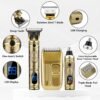 Professional Hair Trimmer for Men,Hair Clippers Nose Hair Trimmer Shaver Set,Cordless Barber Clippers,T-Blade Beard Trimmer Electric Shaver Razor for Men Haircutting Grooming Kit