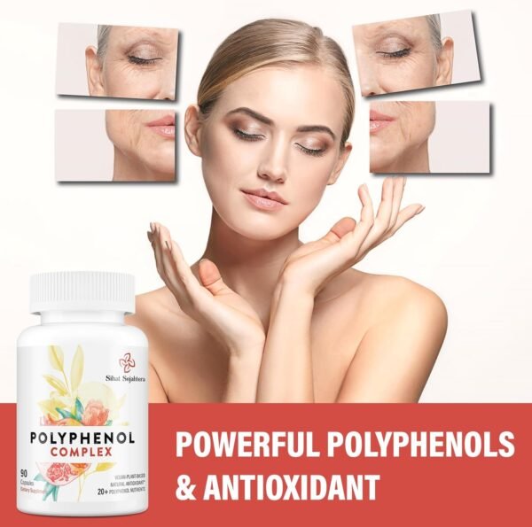 71PT90hlAiL._AC_SL1500_.jpg 67,500 MG Polyphenols Supplement - Powerful Antioxidants & Polyphenol for Age Defense, Polyphenol Superfood, Quercetin, Resveratrol, Green Tea, Plant-Based & Energy, Immune Support, 90 Capsules