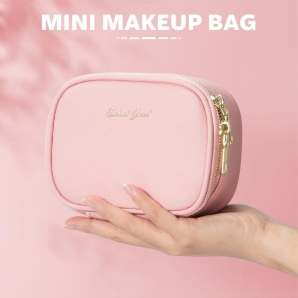 71PoyRzoRtL._AC_SL1500_.jpg Small Makeup Bag Travel Train Case with Mirror and Light Mini Travel Make up for Women Train Case Cosmetic Organizer 3 Adjustable Brightness Toiletry Bag Portable Artist Storage