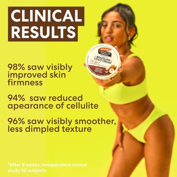 Palmer's Coconut Oil Formula Brazilian Coco Cream with Vitamin E, 8.8 Fl Oz, Whipped Bum, Bust & Body Cream, Helps with Skin Tightening & Firming