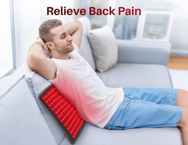 Comfytemp Large 24" x 12" Red Light Therapy for Body, FSA HSA Eligible Infrared Light Therapy Pad, Red Light Therapy Wrap for Back Muscle Pain Relief, 4 Mode & 3 Strength