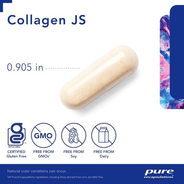 71QT04xihcL._AC_SL1500_.jpg Pure Encapsulations Collagen JS - Skin & Joint Health* - 1,000 mg Hydrolyzed Biocell Collagen - Gluten Free & Non-GMO - 120 Capsules