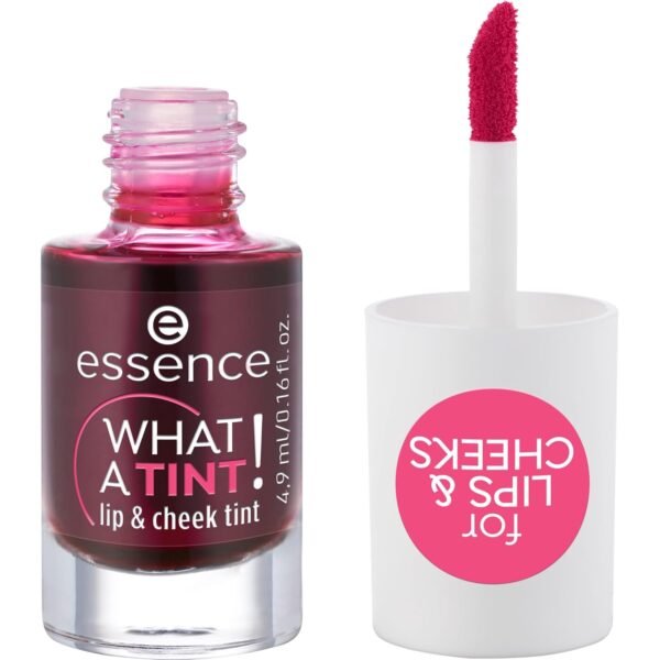 71Qs2j7eOL._SL1500_.jpg essence | What a Tint! Lip & Cheek Tint | Long-Lasting Liquid Blush & Lip Stain | Non-Sticky & Kiss-Proof | Vegan & Cruelty Free (01 | Kiss from a Rose)