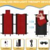 2025 New Dual Wavelength LED Beads 660nm&850nm Red Light Therapy Mat Full Body Used to Relieve Pain 73''x 33''