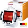 Beurer IL50 Infrared Heat Lamp Heated Red Light Therapy Lamp for Body, Face, Sinuses, & Skin - Effective Muscle Pain & Cold Relief Treatment by Improving Blood Circulation