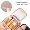 71R0giE7O4L._SL1500_.jpg OCHEAL Small Cosmetic Bag,Portable Cute Travel Makeup Bag for Women and girls Makeup Brush Organizer cosmetics Pouch Bags-Black