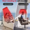 Red Light Therapy Lamp, Infrared Light Therapy with Stand - 660nm Redlight and 850nm Near Infrared Light Device for Body Pain Relief Skin Care