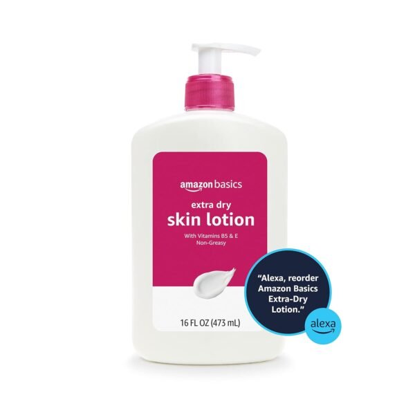 71R4Aivm1HL._SL1500_.jpg Amazon Brand - Solimo Extra-Dry Skin Lotion with Vitamins B5 & E, 16 fl oz