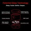 Red Light Therapy Sleep Device – Patented & Award Winning 630nm Pure Red Light Lamp Sleep Aid to Support Deep Relaxation – Red Light for Sleep Lamp Backed by Science for Adults & Kids