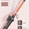 71RA0s2uOiL._SL1500_.jpg Wavytalk 5 in 1 Curling Iron Set with Curling Brush and 4 Interchangeable Ceramic Curling Wand (0.35"-1.25”), Instant Heat Up, Dual Voltage Hair Curler