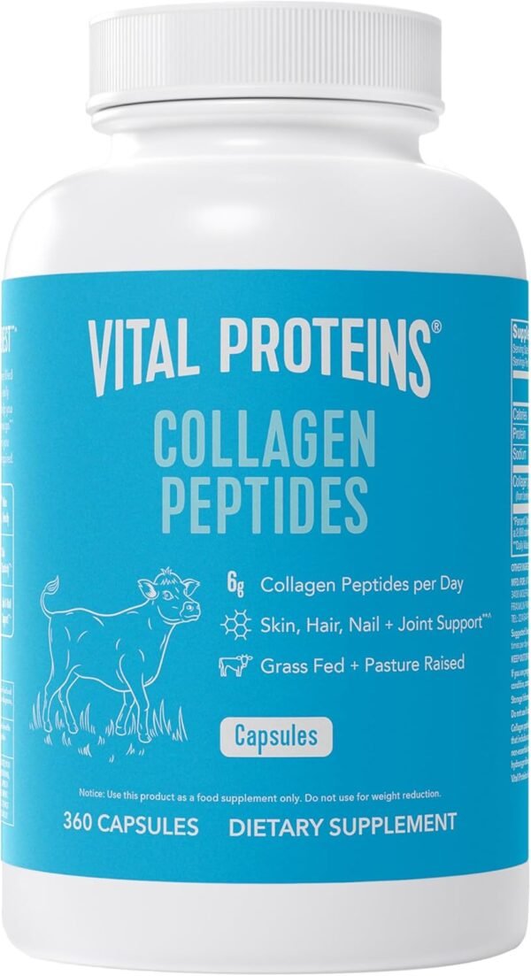 71RBBeNKJLL._AC_SL1500_.jpg Vital Proteins Collagen Peptides Capsules for Women, Collagen Supplement 360 Capsules