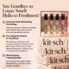 71RIzFMYXL._SL1280_.jpg Kitsch Hair Perfume For Women (Discovery Set) - Pistachio Latte, Warm Sugar, Sheer Violet & Amber Waves - Patented Odor-Eliminating Technology, Body Mist - Freshen Hair, Body & Pillows - 4x1.5mL