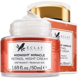 71RPQ8niarL._SL1500_.jpg Retinol Night Cream - 2.5% Retinol with 2.5% Hyaluronic Acid - Retinol Face Moisturizer to Boosts Elasticity and Hydration, Firming Anti Wrinkle Cream, Anti Aging Face Cream, Skin Care Facial Cream