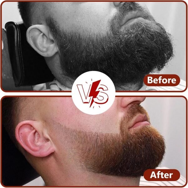 2 Pcs Beard Shaper - Lineup & Styling Tool for Men - Facial Hair Shaping Template