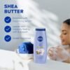 NIVEA Nourishing Shea Butter Body Wash with Nourishing Serum, Moisturizing Body Wash for Women, Enriched Provitamin B5 and Vitamin E, 20 Fl Oz Bottle