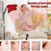 Red Light Therapy Lamp,Infrared Light Therapy with 660nm Visible Red Light & 850nm Invisible Infrared Light with Floor Stand 104 LEDs,Infrared Light Therapy for Body Device Effective for Skin Repair