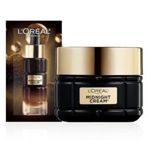 71SWZpPKNL._SL1500_.jpg L'Oreal Paris Age Perfect Anti-Aging Midnight Cream, Face Moisturizer to Reduce Wrinkles and Firm Skin, 1.7oz + Serum Sample