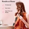 71SfyUt5CvL._SL1500_.jpg Waver Curling Iron Wand, BESTOPE PRO 5 in 1 Curling Wand Set with 3 Barrel Hair Crimper for Women, Fast Heating Hair Wand Curler in All Hair Type