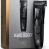 MANSCAPED® The Beard Hedger® Premium Men's Beard Trimmer, 20 Length Adjustable Blade Wheel, Stainless Steel T-Blade for Precision Facial Hair Trimming, Cordless Waterproof Wet/Dry Clipper