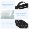 71TDlKer7oL._SL1500_.jpg PACKISM Clear Makeup Bag - TSA Approved Toiletry Bag with Handle Large Opening, Clear Toiletry Bags for Traveling Travel Essentials, Travel Bags for Toiletries, Black
