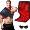 Red Light Therapy Pad for Body, 180W LED Red & Infrared Light Device Mat with 660nm & 850nm Wavelengths for Waist Back Shoulder Muscle Pain Relief FSA HSA Eligible