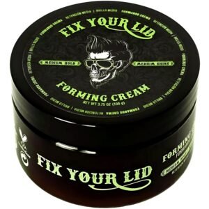 71TaUtCp5L._SL1500_.jpg Fix Your Lid Forming Cream 3.75 oz Medium Hold Hair Cream For Men - Mens Hair Gel Medium Shine - All Day Hold Styling Cream For All Hairstyles - Easy To Wash Out