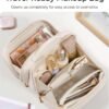 71Tn03Xnv8L._AC_SL1500_.jpg BAGSMART Travel Makeup Bag, Make Up Bag with Multiple Compartments for Organizer, Durable & Compact Cosmetic Organizer for Women for Travel Accessories (Beige)